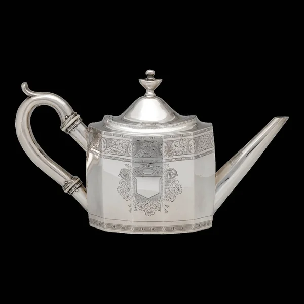 Античний Старовинний Чайник Своєю Вічною Привабливістю Вишуканою Майстерністю Цей Чайник — стокове фото