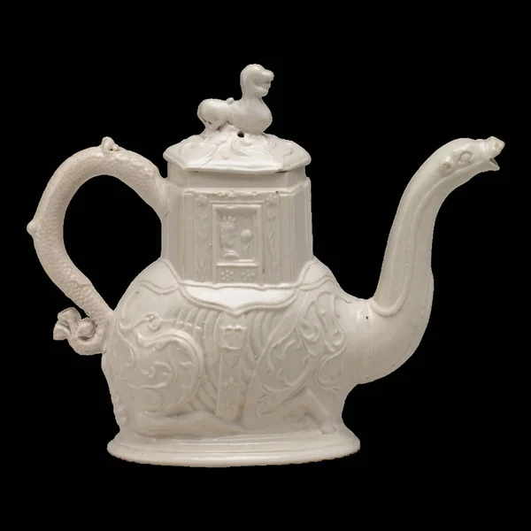 Antike Vintage Teekanne Vorhanden Mit Ihrer Zeitlosen Anziehungskraft Und Exquisiter — Stockfoto