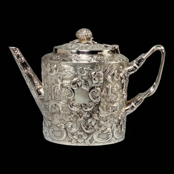 Antique Vintage Teapot Its Timeless Appeal Exquisite Craftsmanship Teapot Stands — Stock Photo, Image