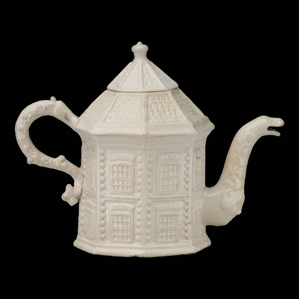 Antike Vintage Teekanne Vorhanden Mit Ihrer Zeitlosen Anziehungskraft Und Exquisiter Stockbild