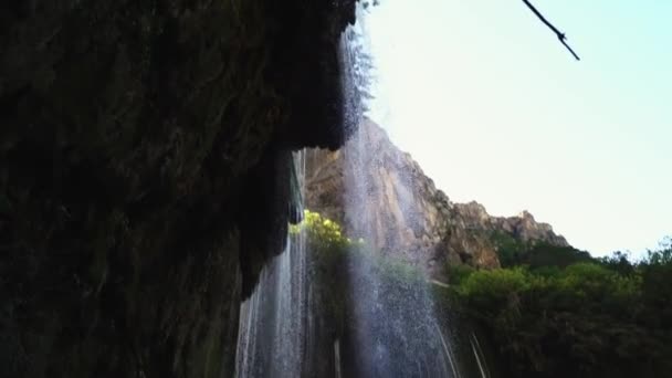 叶尔科普鲁瀑布 Yerkopru Waterfall 是土耳其南部梅尔辛省穆特地区的一个瀑布 它是一个注册的自然纪念碑 优质Fullhd影片 — 图库视频影像