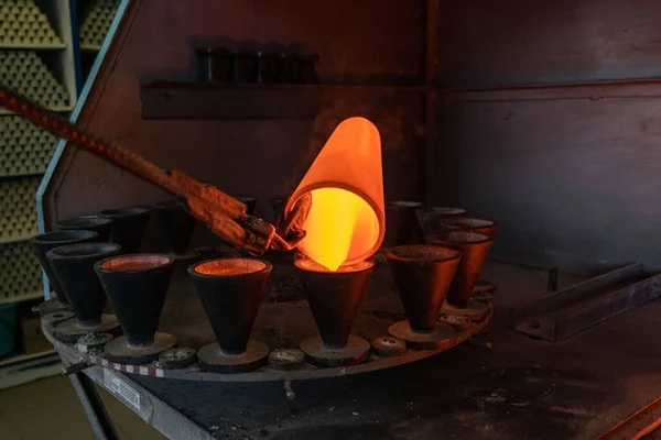 Gießen Goldminenindustrie Fabrik Metallproduktion Hochwertiges Foto — Stockfoto