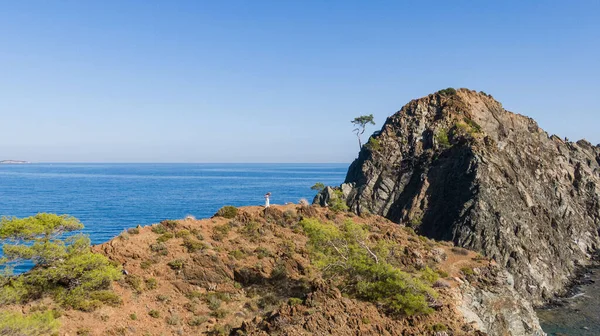 stock image View of Olympos - Chiraly beach and Mediterranean Sea on sunny summer day. Turkey. High quality photo