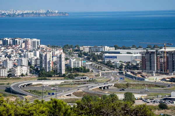 stock image Scenic view from the height of Antalya, Turkey. High quality photo