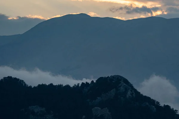 Красивая Панорама Гор Пейзаж Фото Сделанное Горах Расположенных Турции Высокое Стоковая Картинка
