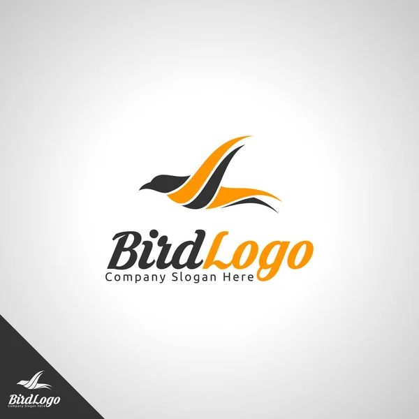 Шаблон Логотипа Летающей Птицы — стоковый вектор