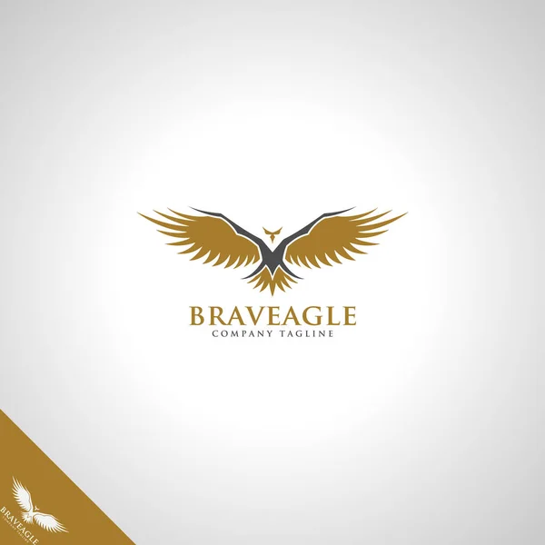 Шаблон Логотипа Brave Eagle — стоковый вектор