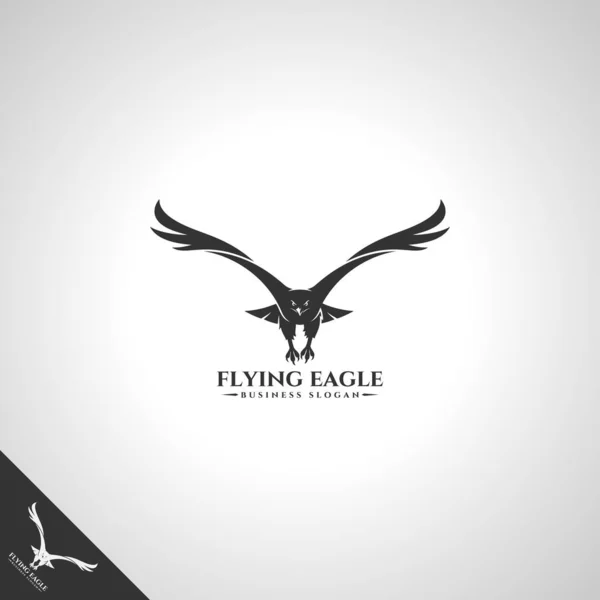 Modèle Logo Aigle Volant — Image vectorielle