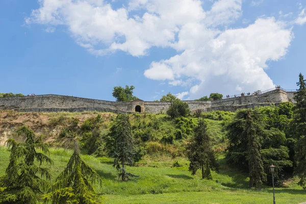Белградская Крепость Парк Калемегдан Важный Репрезентативный Самый Посещаемый Туристический Объект — стоковое фото