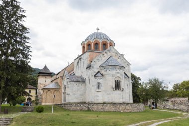 Studenica Manastırı, 12. yüzyıl Sırp Ortodoks Kilisesi manastırı zengin tarih ve maneviyata sahip. UNESCO Dünya Kültür Mirası. Sırbistan ve Avrupa.
