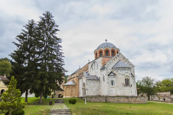 Mosteiro Studenica Mosteiro Igreja Ortodoxa Sérvia Século Xii Com Rica — Fotografia de Stock