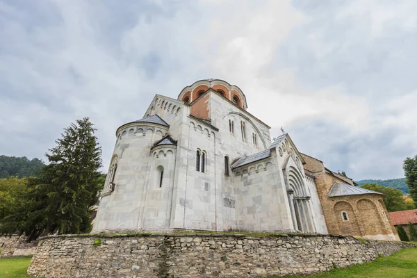 Studenica Klooster 12E Eeuwse Servisch Orthodoxe Kerk Klooster Met Rijke — Stockfoto