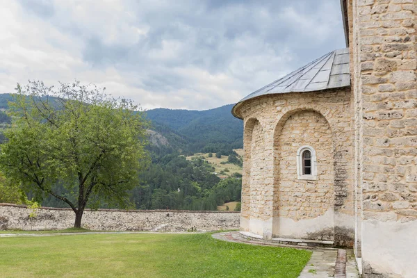 Kloster Studenica Serbisch Orthodoxes Kloster Aus Dem Jahrhundert Mit Reicher — Stockfoto