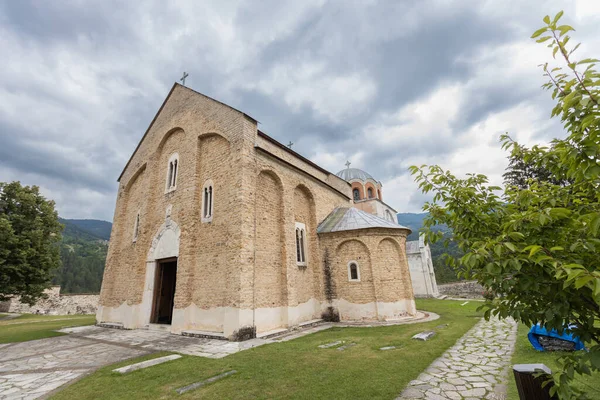 Mosteiro Studenica Mosteiro Igreja Ortodoxa Sérvia Século Xii Com Rica — Fotografia de Stock