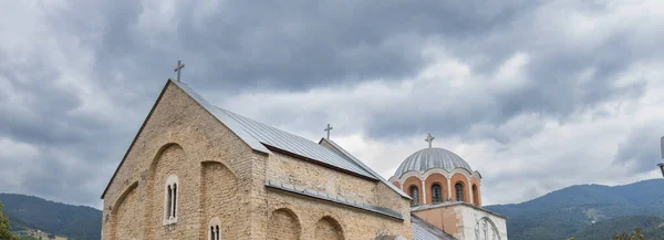 Monasterio Studenica Monasterio Iglesia Ortodoxa Serbia Del Siglo Xii Con —  Fotos de Stock