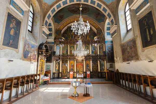 Igreja Ortodoxa Sérvia Interior Patrimônio Arte — Fotografia de Stock