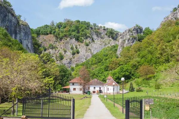 セルビア正教会 ヴラトゥナ修道院 セルビア ロイヤリティフリーのストック写真