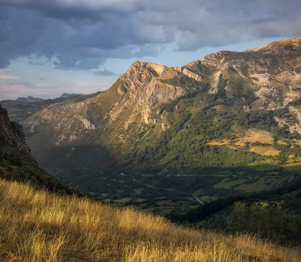 Somiedo Naturpark Vid Golden Hour Asturien Spanien — Stockfoto