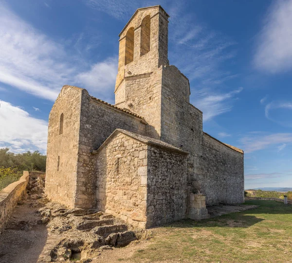 Kerk Van Sant Miquel Olerdola Catalonië — Stockfoto