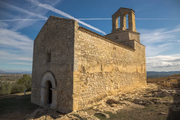 Kerk Van Sant Miquel Olerdola Catalonië — Stockfoto