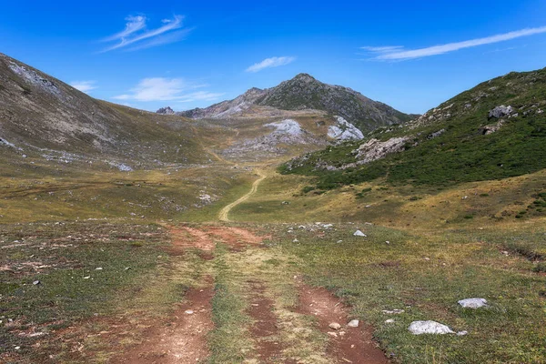Turista Útvonal Somiedo Természeti Park Asturias Spanyolország — Stock Fotó