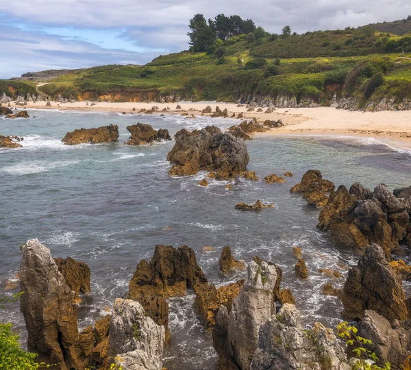 Pláž Toro Llanes Asturias Španělsko — Stock fotografie