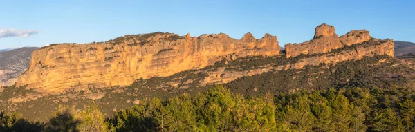 Roc Santa Mountain Panorama Pallars Jussa Catalonia — 图库照片