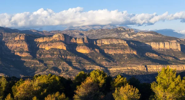 Mountain Range Rocs Queralt Pallars Jussa Catalonia — Stok fotoğraf