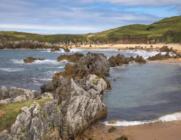 Pláž Toro Llanes Asturias Španělsko — Stock fotografie
