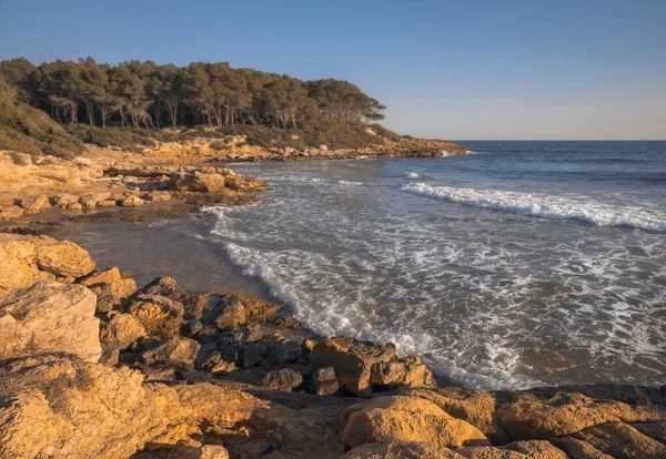Tranquil Beauty Costa Daurada Sea Shore Catalonia — Stock Photo, Image
