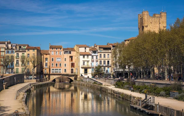 Canal Robine Narbonne Francie — Stock fotografie
