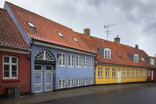 デンマークのロスキルデ市内中心部の歴史的な家屋 — ストック写真