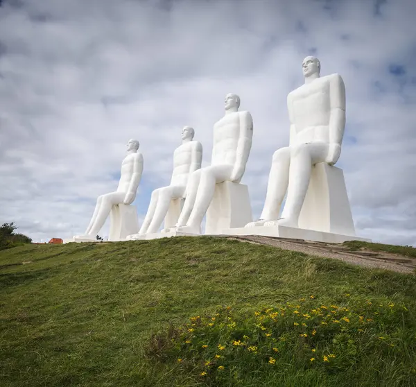 Berömda Skulpturer Människan Möter Esbjerg Danmark — Stockfoto