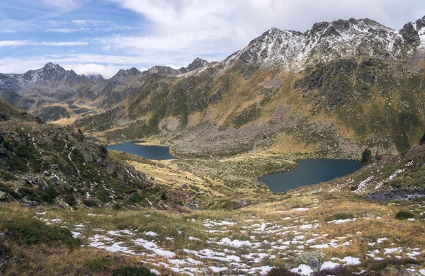 Valley Surrounding Tristania Lakes Andorra — Stock Photo, Image