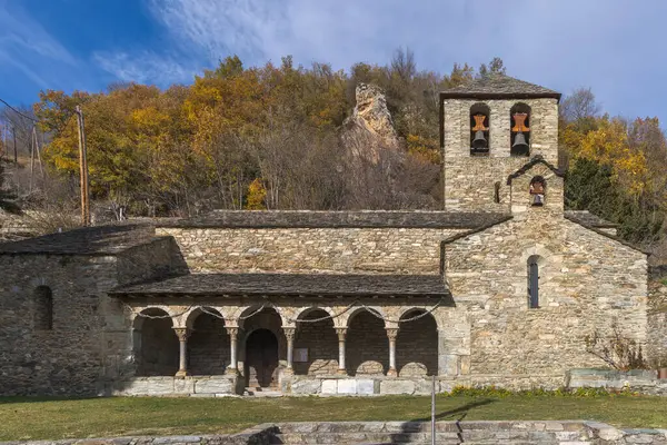 Igreja Românica Sant Jaume Queralbs Catalunha Imagem De Stock