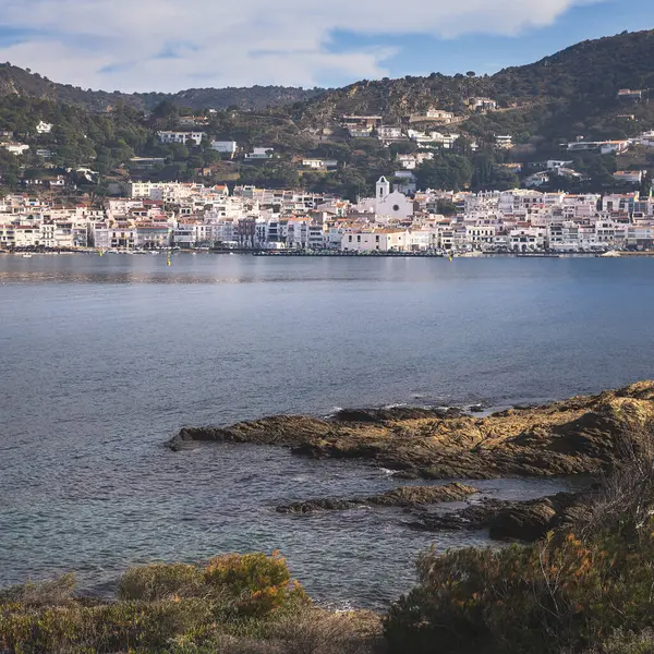 Uitzicht Het Prachtige Vissersdorp Port Selva Catalonië Stockfoto