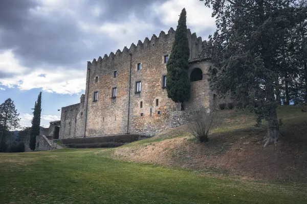 Castle Montesquiu Captivating Corner Catalonia Fotografia De Stock