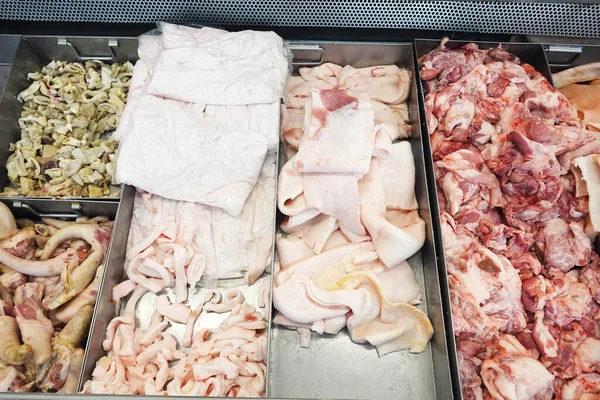 Carne Cerdo Una Tienda — Foto de Stock