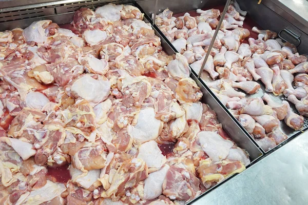 Carne Fresca Pollo Una Tienda — Foto de Stock