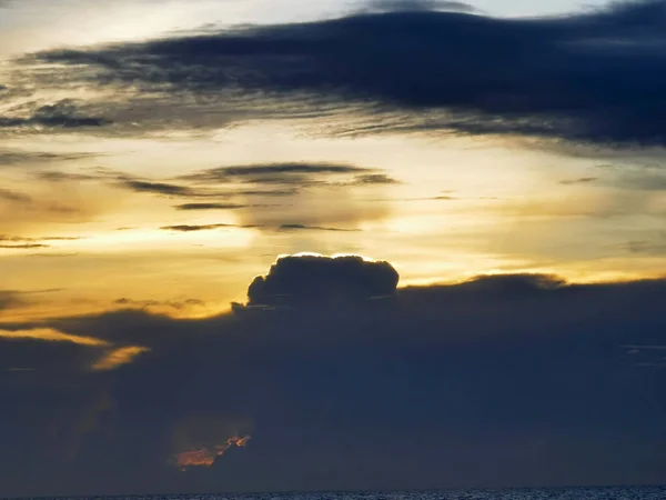 Прекрасне Небо Заходу Сонця Фон — стокове фото