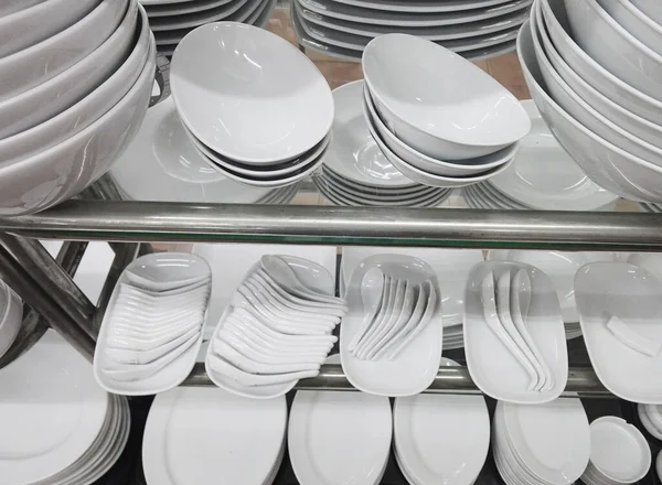 Посуда Магазине Ресторане — стоковое фото
