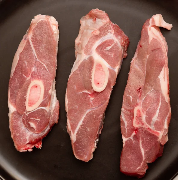 Vista Superior Carne Fresca —  Fotos de Stock