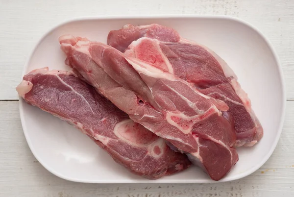 Vista Superior Carne Fresca — Foto de Stock