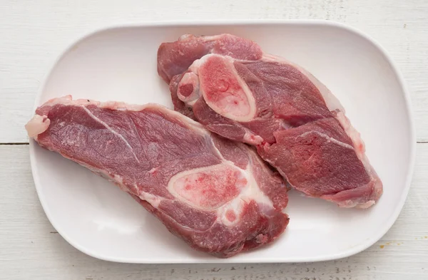 Vista Superior Carne Fresca — Foto de Stock