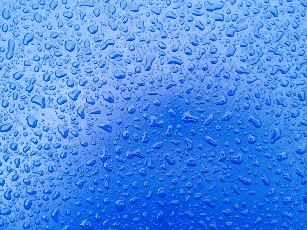 Water Drops Blue Background Royalty Free Stock Photos