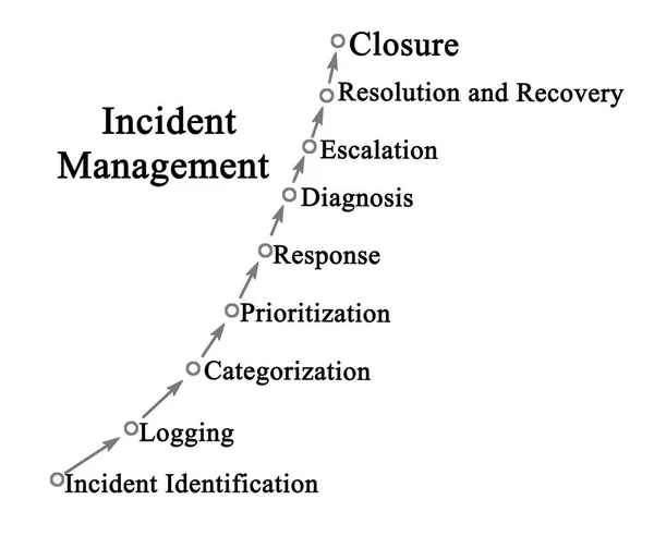 Nueve Componentes Gestión Incidentes — Foto de Stock