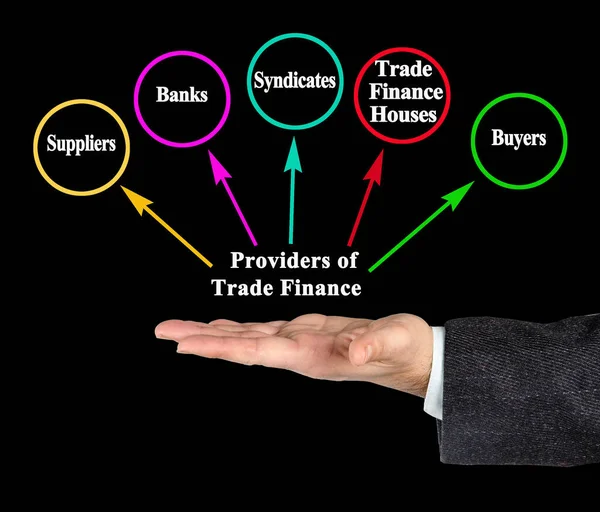 Cinco Provedores Finanças Comerciais — Fotografia de Stock