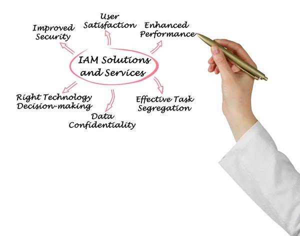 Präsentation Von Iam Lösungen Und Dienstleistungen — Stockfoto
