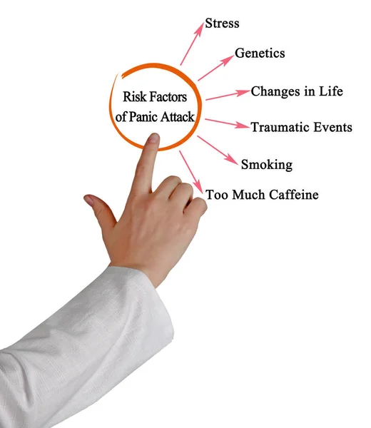 Six Risk Factors Panic Attack — Stock Photo, Image
