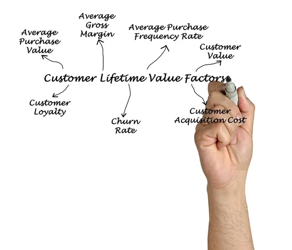 7个客户终身价值因素 — 图库照片